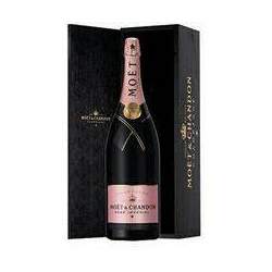 Champagne Moët & Chandon Rosé Imperial Jeroboam com Caixa de Madeira 3000 ml