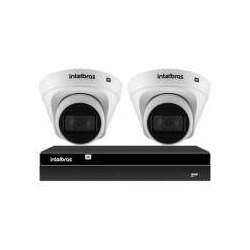 Kit 2 Câmeras de Segurança Dome Intelbras Full HD 1080p VIP 1230 D G4 Gravador Digital de Vídeo NVR NVD 1404 - 4 Canais Intelbras