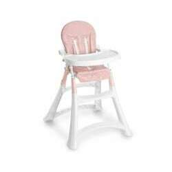 Cadeira de Papá Alta Premium Branca Rosa Galzerano