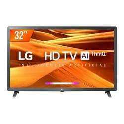 Smart TV LG 32 LED HD 32LQ621BSB USB HDMI Wi-fi Bluetooth ThinQAI compatível com Inteligência Artificial