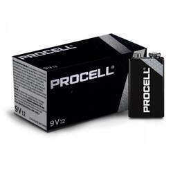 Bateria Duracell Alcalina 9V Procell - Caixa com 12