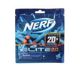 Refil Com 20 Dardos Elite 2 0 Azul e Laranja - Hasbro