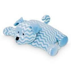 Pelúcia Travesseiro Cachorro Valen Azul Puppet Zip Toys