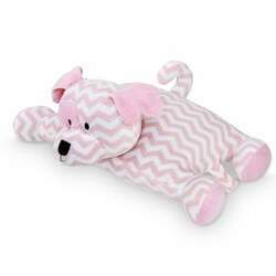 Pelúcia Travesseiro Cachorro Valen Rosa Puppet Zip Toys