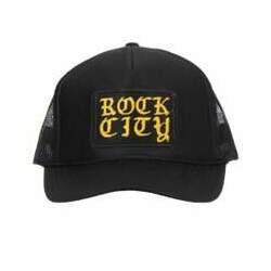 Boné Rock City Otto Caps Truck Logo Patch Preto/Amarelo
