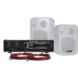 Kit Som Ambiente Hayonik Ambience 2000 200W Bluetooth USB SD e Rádio FM Branco - Bivolt