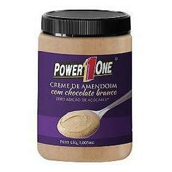 Creme de Amendoim com Chocolate Branco (1Kg) - Power one