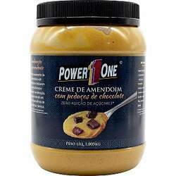 Creme de Amendoim com Pedaços de Chocolate (1Kg) - Power one