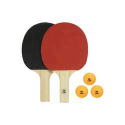 Kit Tenis de Mesa Ping Pong 2 Raquetes Mais 3 Bolas