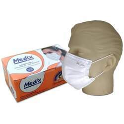 Máscara Cirúrgica Tripla com Elástico Caixa C/50 Un Medix