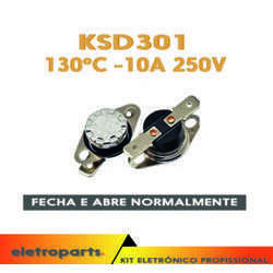 Termostato 130º 10A 250V KSD-301