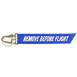 Chaveiro Remove Before Flight - Mosquetão (Azul)