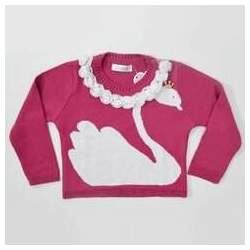 Sweater pink tricô Cisne