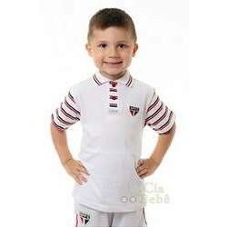 Camisa São Paulo Infantil Polo Masculina Oficial