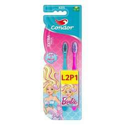 Kit Escova Dental Kids Barbie Condor - Leve 2 Pague 1