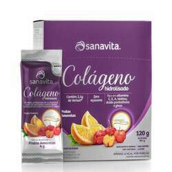 Colágeno Hidrolisado Verisol 120g Sanavita Frutas Amarelas