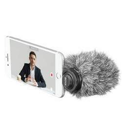Microfone estéreo Condensador para iPhone, iPad Lightning BY-DM200