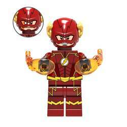 Réplica Bloco de Montar Personagem The Flash Com Poderes: Série Netfilx DC Comics Peças Estilo Lego