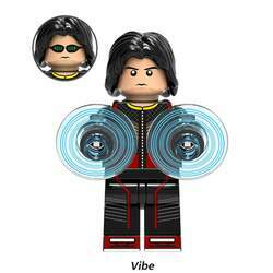 Réplica Bloco de Montar Personagem Vibro Cisco Ramom Serie Flash: Peças Estilo Lego - MKP