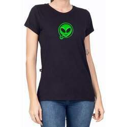 T-shirt Feminina Alien Símbolo Rock 100% Algodão