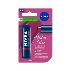 Protetor Labial Nivea Hidra Color 4,8gr Violeta