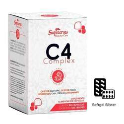 C4 Complex - óleo de Cártamo, coco, chia e picolinato de cromo - 60 caps - Supraervas