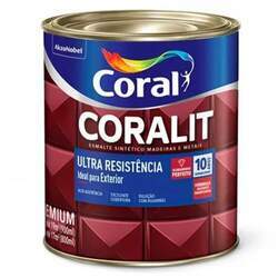 Esmalte Coralit acabamento fosco branco 0,9 litros - Coral - 4270517