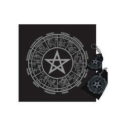 Kit Toalha Bolsa - Mandala Astrológica Pentagrama P