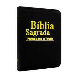 Bíblia Sagrada RC Edição De Bolso Palavras De Jesus Em Vermelho Luxo Preta