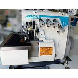 Máquina de Costura Overlock Industrial Jack E3-4-M224 Direct Drive 4 Fios