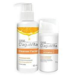 Kit Hidratante Facial Vitamina C Cleanser D Agua Natural Vita
