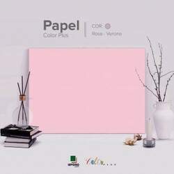 Papel Color Plus 180g 30x60 - Rosa Bebê (Verona) - 21 Folhas