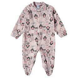 Pijama Macacão Soft Bebê - Polar Rosa - Tip Top