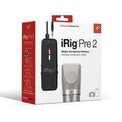 iRig Pre 2 - Interface de Áudio para celular XLR