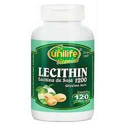 Lecithin - Óleo de Lecitina de Soja Concentre 120 Cápsulas (700mg) - Unilife