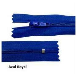 Zíper Comum Azul Royal Nº3 Fixo 18 Cm
