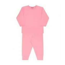 Pijama Thermo Dry Para Bebê Rosa Tam 3 Anos Dedeka