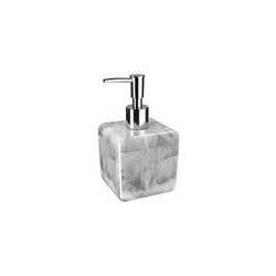 Porta Sabonete Liquido Cube 330 ml - marmorizado branca - cód 13270 SE