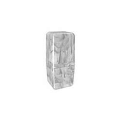 Porta Escova Cube c/ tampa - marmorizado branco - cód 13269