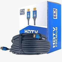 Cabo HDMI 2 0 4K Ultra HD blindado 19 pinos - E-tink 30 metros