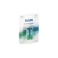 Pilha 2aa Alcalina com Alta Durabilidade 2un ELGIN Energy