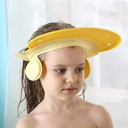 AMTOOCH Chapéu Viseira Infantil Protetor de Olhos Hora do Banho, Amarelo