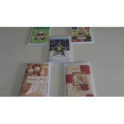 50 Cartões De Natal Popular Envelopes -5 Modelos Sortidos