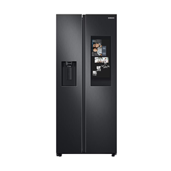 Samsung Refrigerador 585l Frost Free Side By Side Family Hub Smartthings Black Inox 127v