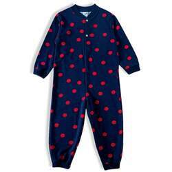 pijama macacão moletinho bolinhas toddler