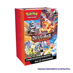 Mini Display Pokémon Escarlate E Violeta 3 Obsidiana Em Chamas