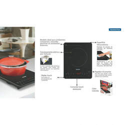 Cooktop Portatil por Indução Tramontina Slim Touch EI 30 com 1 Area de Aquecimento e Comando Touch 220 V