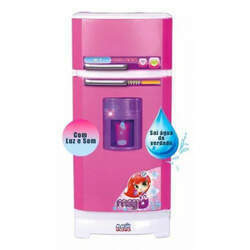 Geladeira Mágica Super Infantil Com Água 8052 Rosa/Branca - Magic Toys