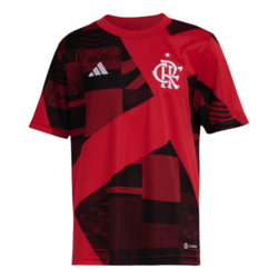 Camisa Flamengo Infantil Pré Jogo Adidas 2023