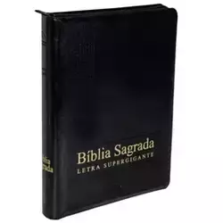 Bíblia Sagrada Supergigante NAA Capa Preta Luxo C/ Zíper
